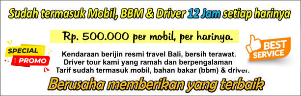 Harga promo sewa mobil di Bali